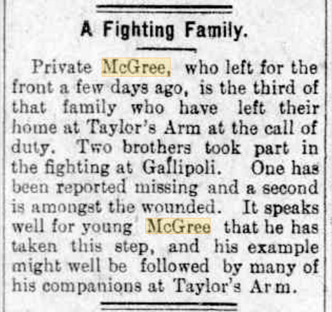 Nambucca and Bellinger New Fri Nov 26 1915