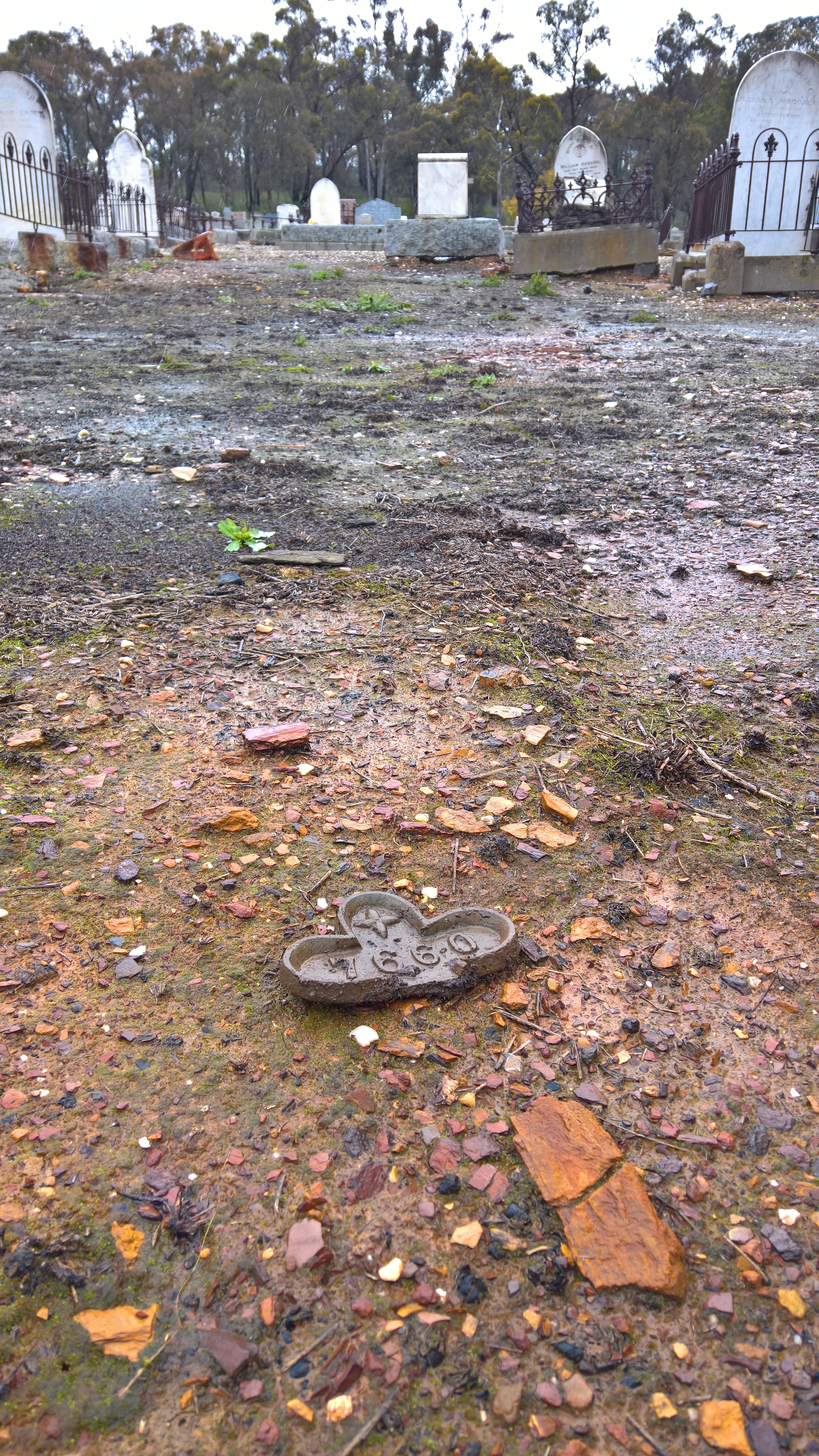 This Marker is all that remains of John Moore Gaunt's Grave